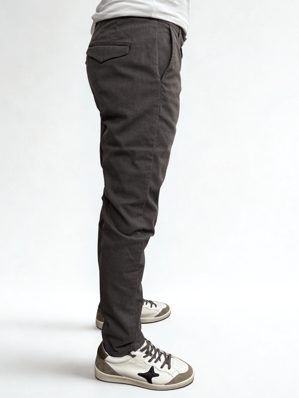 Pantalone slim fit con cinturino regolabile Castagna Berna - Seipuntozerostore