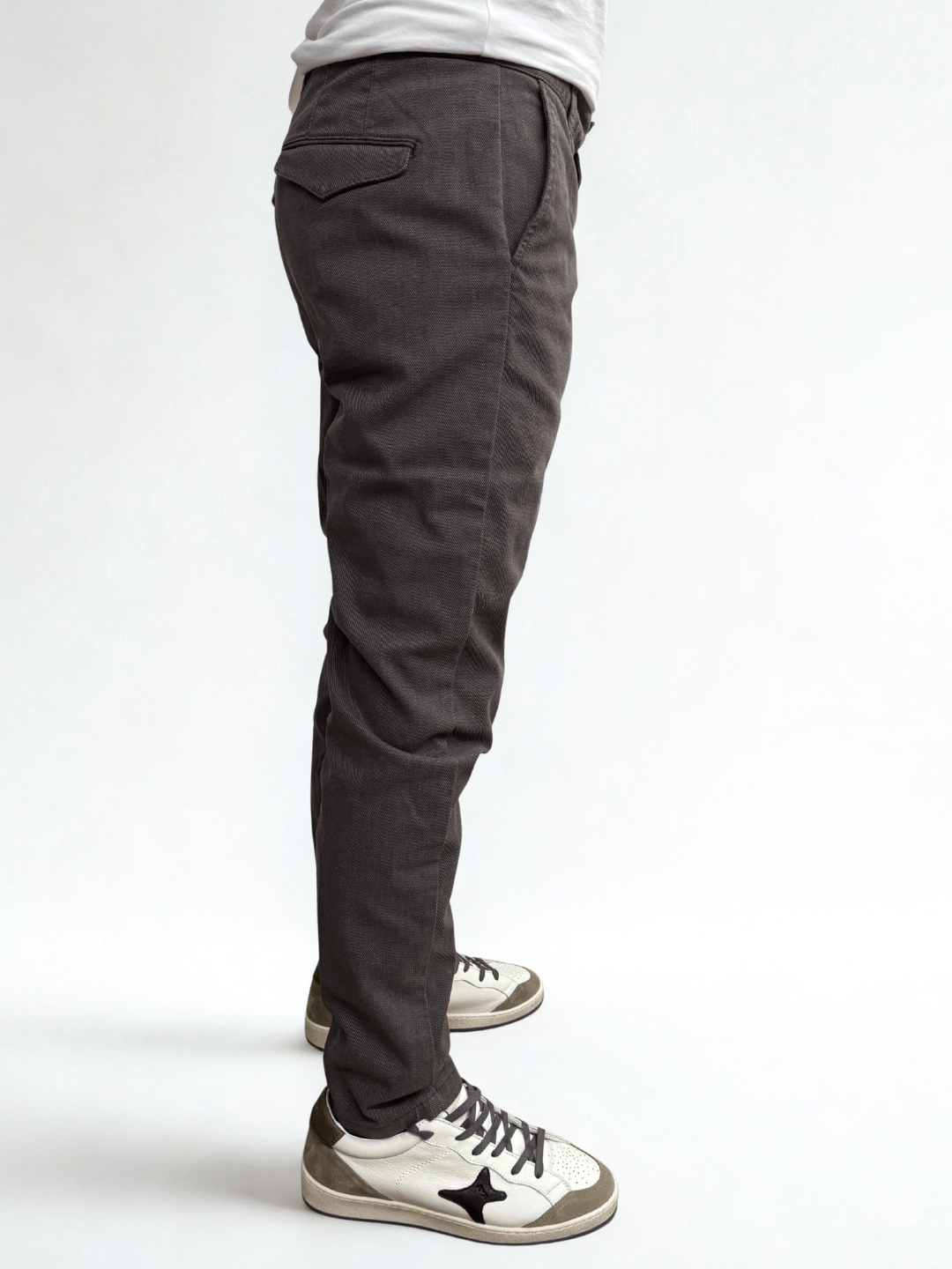 Pantalone slim fit con cinturino regolabile Castagna Berna - Seipuntozerostore