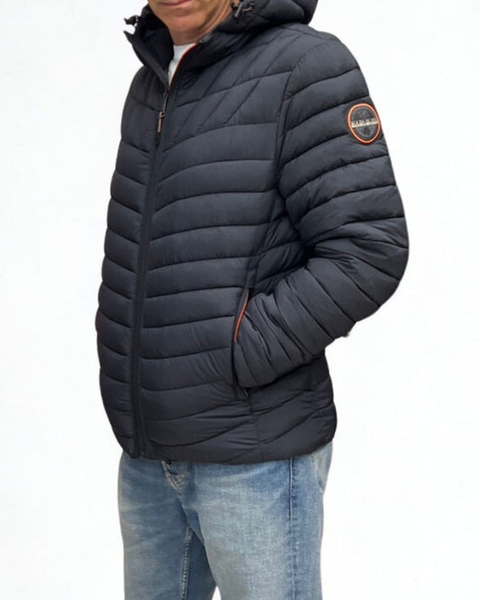 Piumino con Cappuccio Lapaz Nero Black Beauty Napapijri - Seipuntozerostore