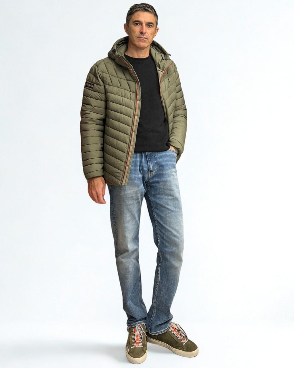 Piumino con Cappuccio Verde Tea Leaf Lapaz Napapijri - Seipuntozerostore