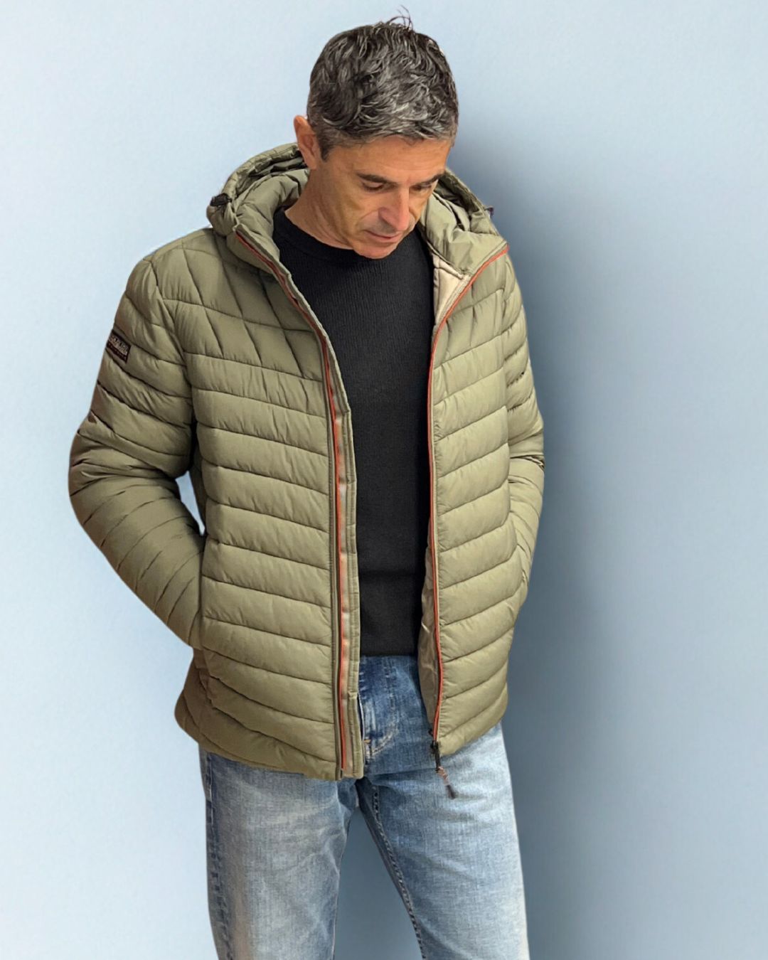 Piumino con Cappuccio Verde Tea Leaf Lapaz Napapijri - Seipuntozerostore