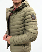 Piumino con Cappuccio Verde Tea Leaf Lapaz Napapijri - Seipuntozerostore