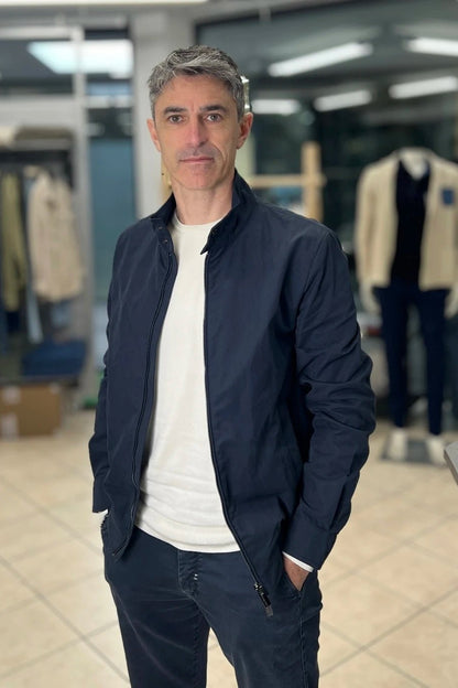 Bomber in cotone Blu Markup - Seipuntozerostore