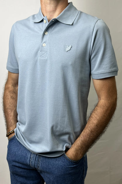 Polo in cotone blu ash Lyle & Scott