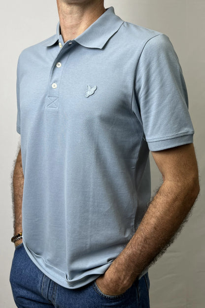 Polo in cotone blu ash Lyle & Scott