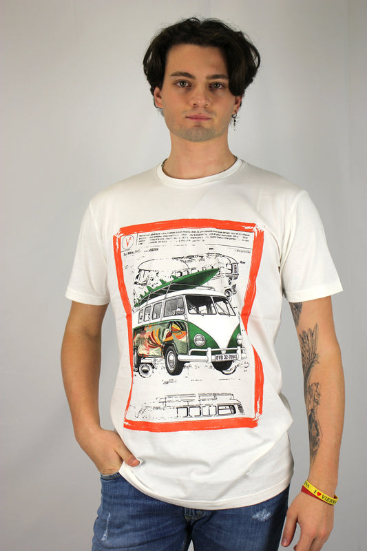 T-shirt Camper con stampa V2 - Seipuntozerostore