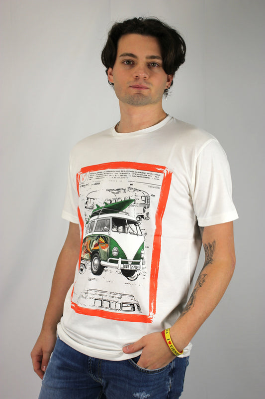 T-shirt Camper con stampa V2 - Seipuntozerostore