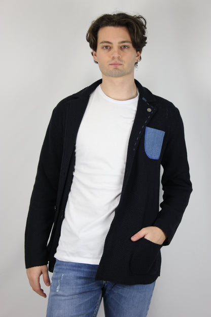 Giacca occhio di pernice premium blu V2 - Seipuntozerostore