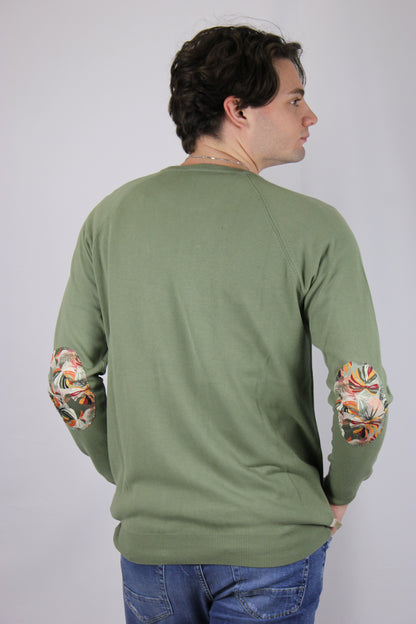 Maglione puro cotone pesto V2 - Seipuntozerostore