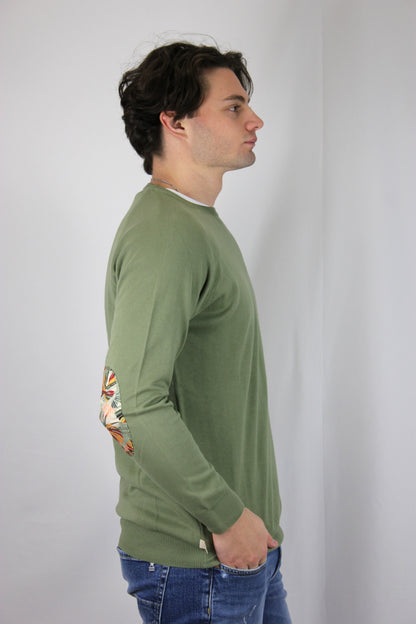 Maglione puro cotone pesto V2 - Seipuntozerostore