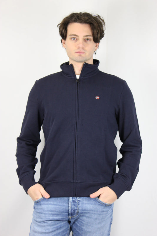 Felpa Balis con zip blu Napapijri - Seipuntozerostore