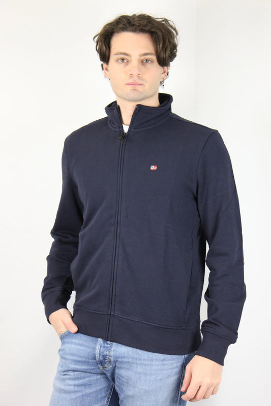 Felpa Balis con zip blu Napapijri - Seipuntozerostore