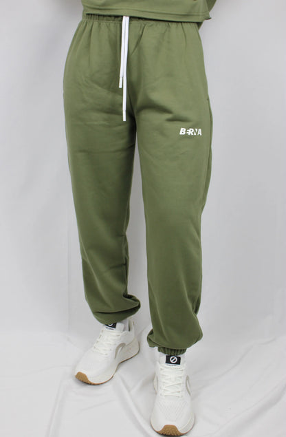 Pantalone con polsino muschio Berna - Seipuntozerostore
