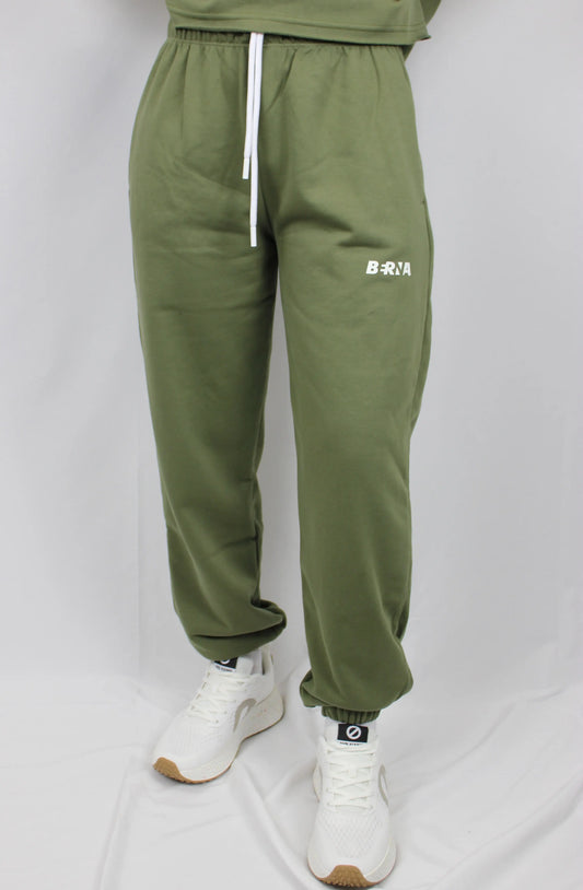 Pantalone con polsino muschio Berna - Seipuntozerostore