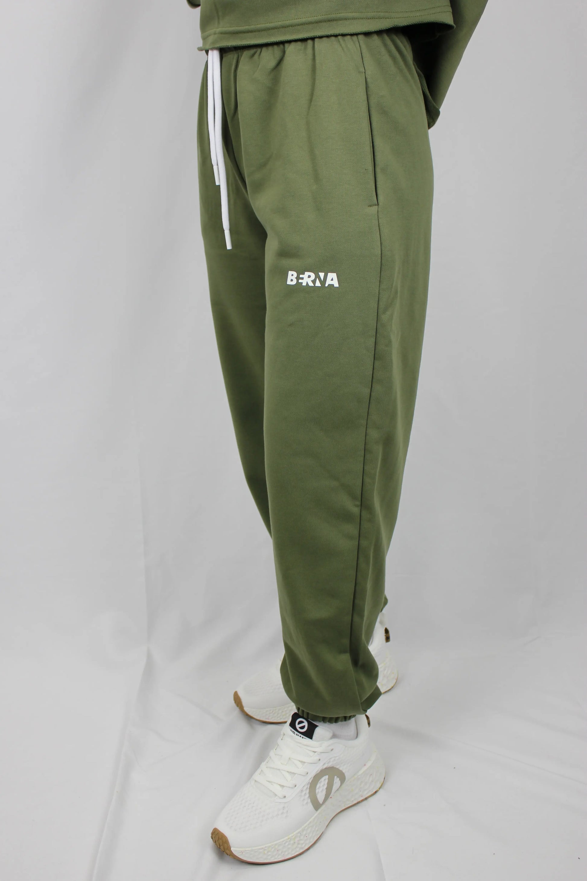 Pantalone con polsino muschio Berna - Seipuntozerostore