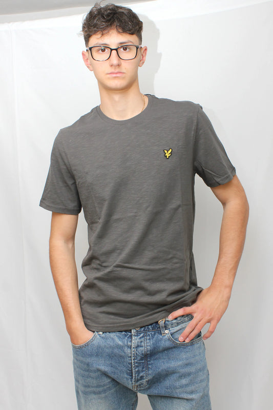 T-shirt in cotone Slub Fine gunmetal Lyle & Scott - Seipuntozerostore