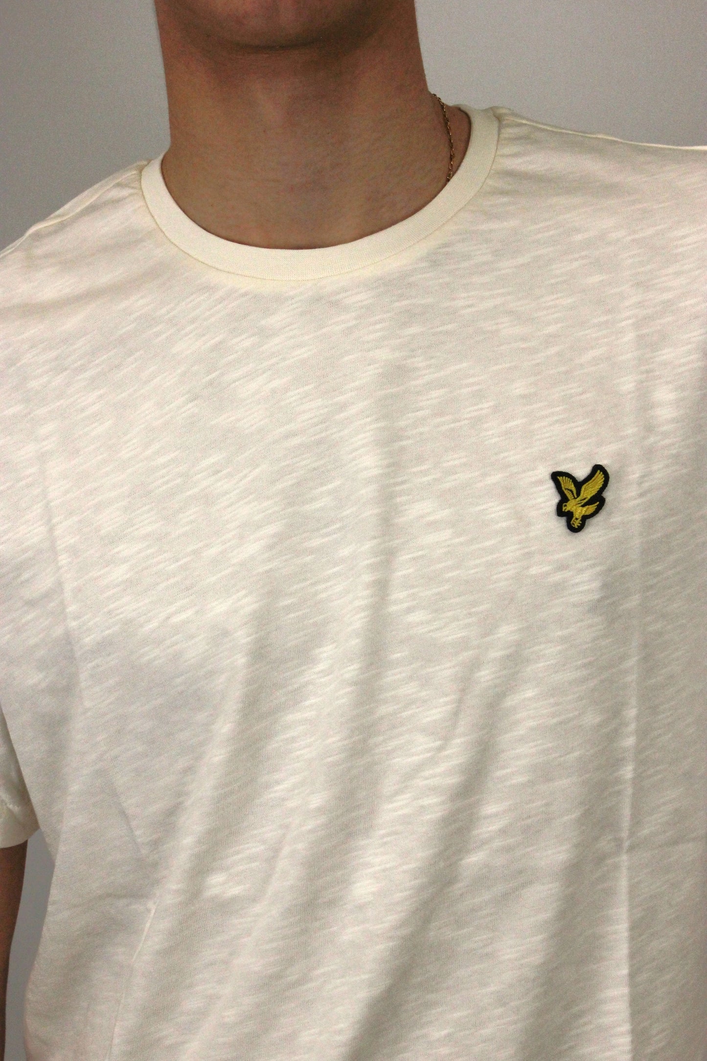 T-shirt in cotone Slub Fine crema Lyle & Scott - Seipuntozerostore