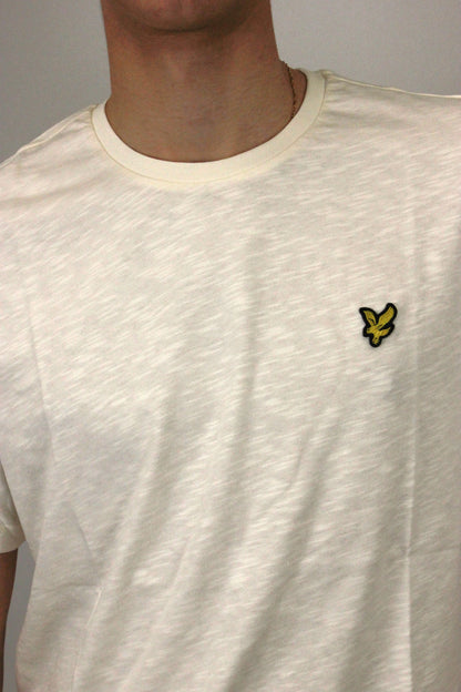 T-shirt in cotone Slub Fine crema Lyle & Scott - Seipuntozerostore