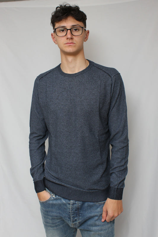 Maglia girocollo Vanisè blu Berna - Seipuntozerostore