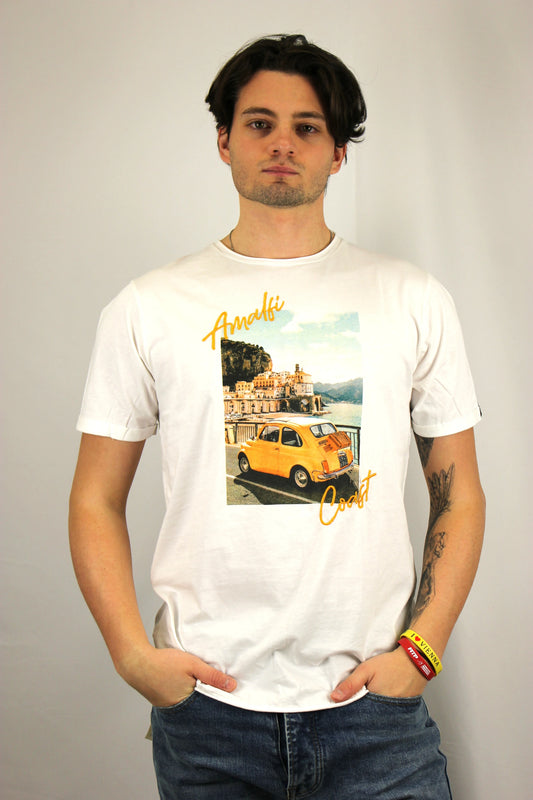 T-shirt con maxi stampa e ricamo Amalfi Berna - Seipuntozerostore