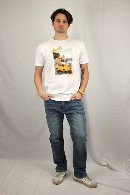 T-shirt con maxi stampa e ricamo Amalfi Berna - Seipuntozerostore
