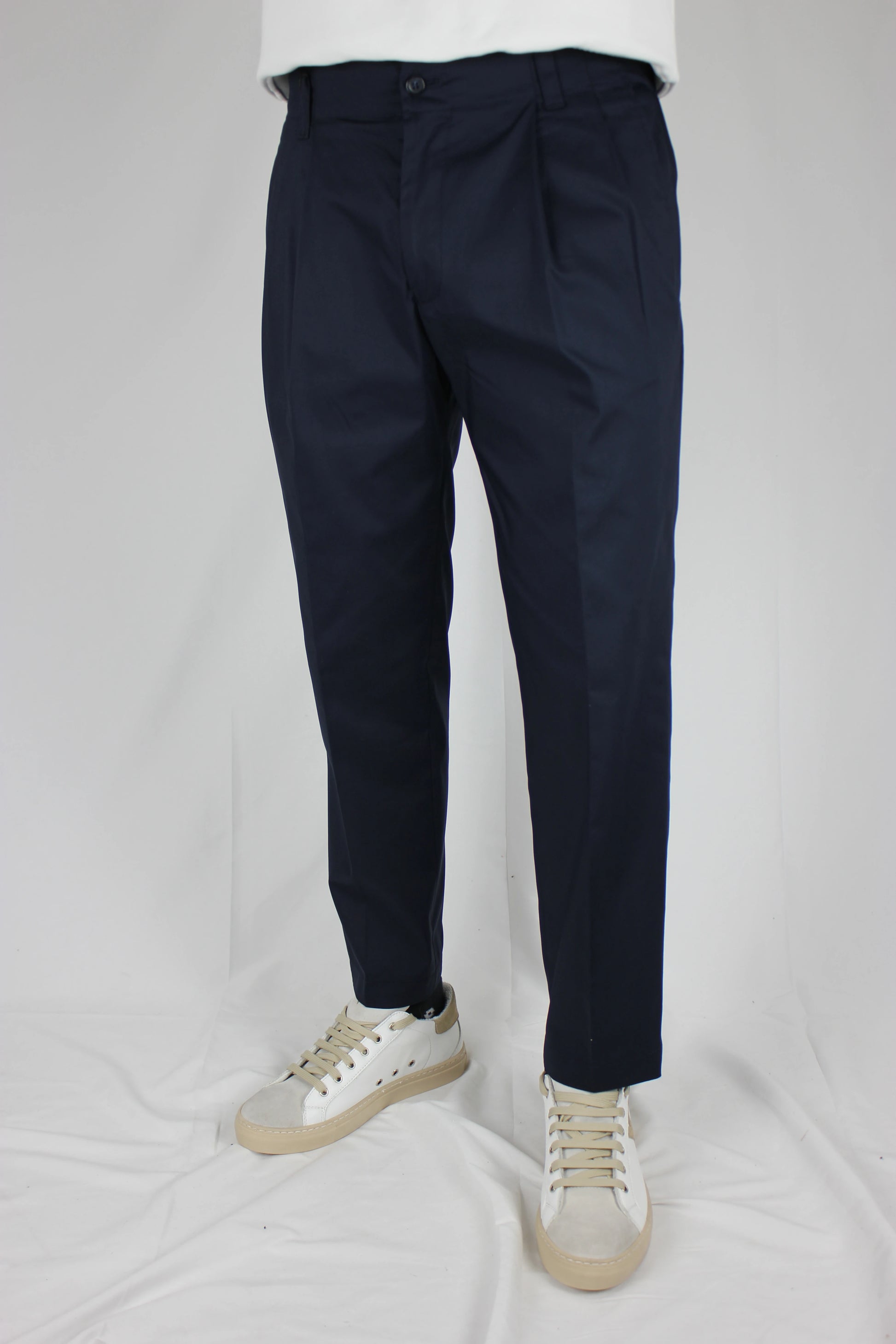 Pantalone sartoriale con 2 pinces blu Seipuntozerostore - Seipuntozerostore