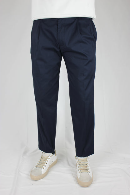Pantalone sartoriale con 2 pinces blu Seipuntozerostore - Seipuntozerostore