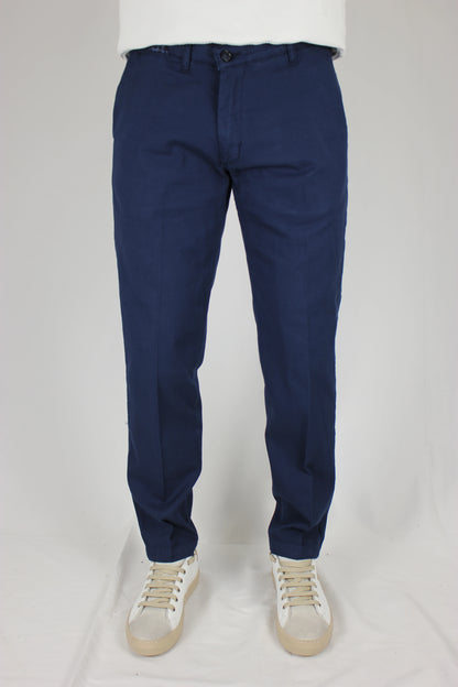 Pantalone cotone tinto in filo blu Seipuntozerostore - Seipuntozerostore