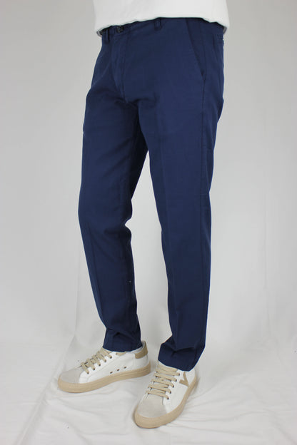 Pantalone cotone tinto in filo blu Seipuntozerostore - Seipuntozerostore