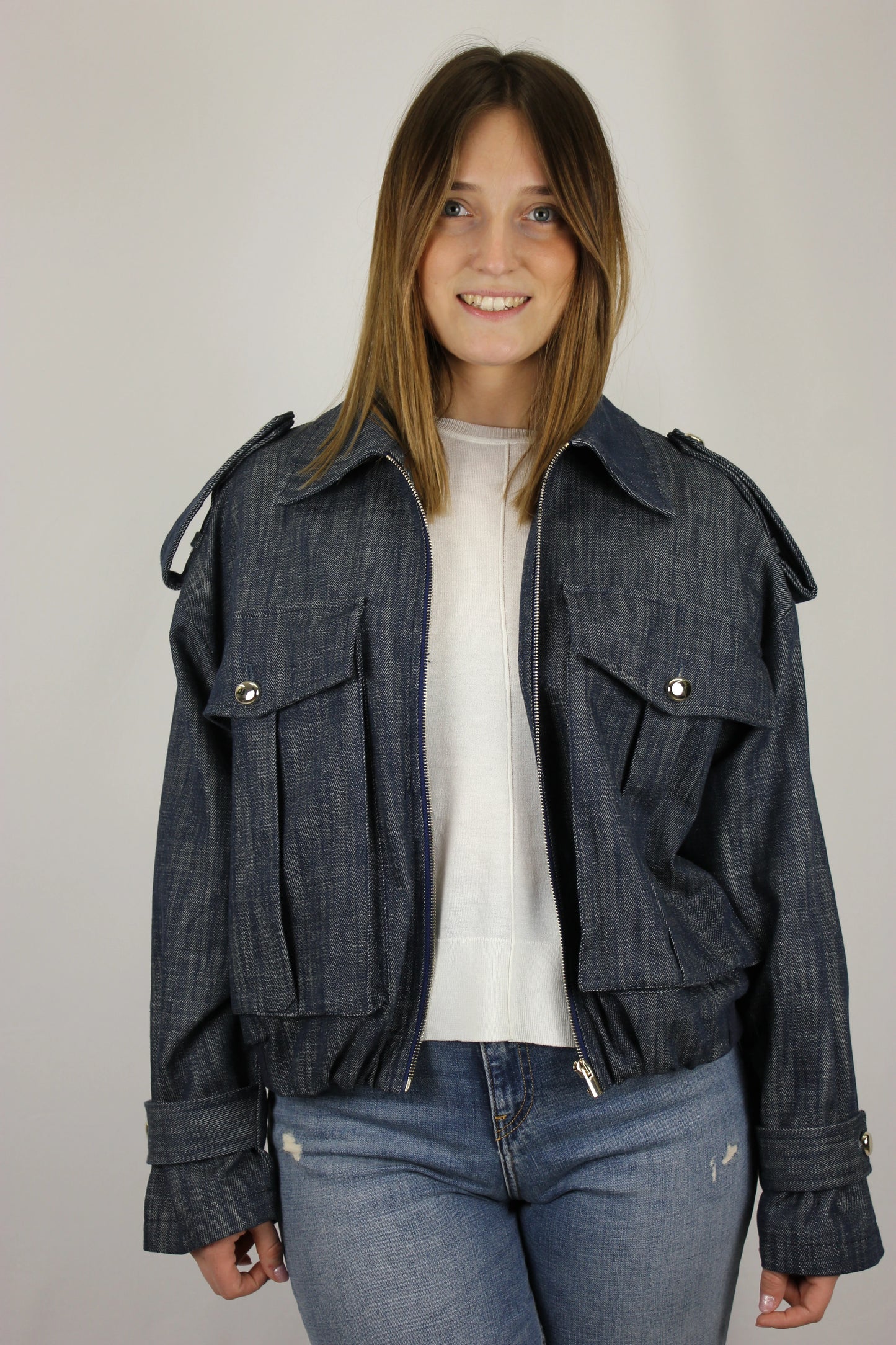 Bomber denim Maryley - Seipuntozerostore