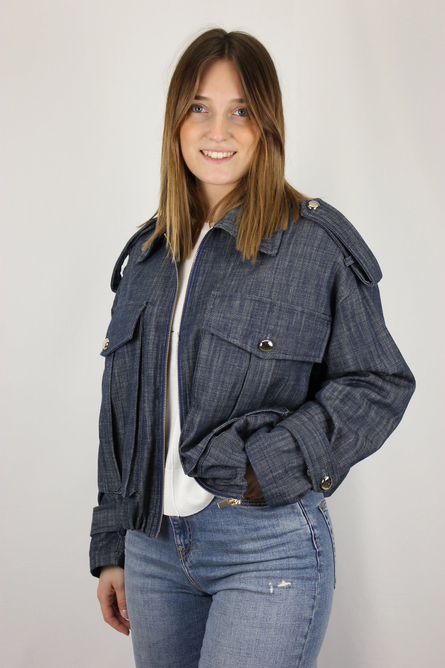 Bomber denim Maryley - Seipuntozerostore