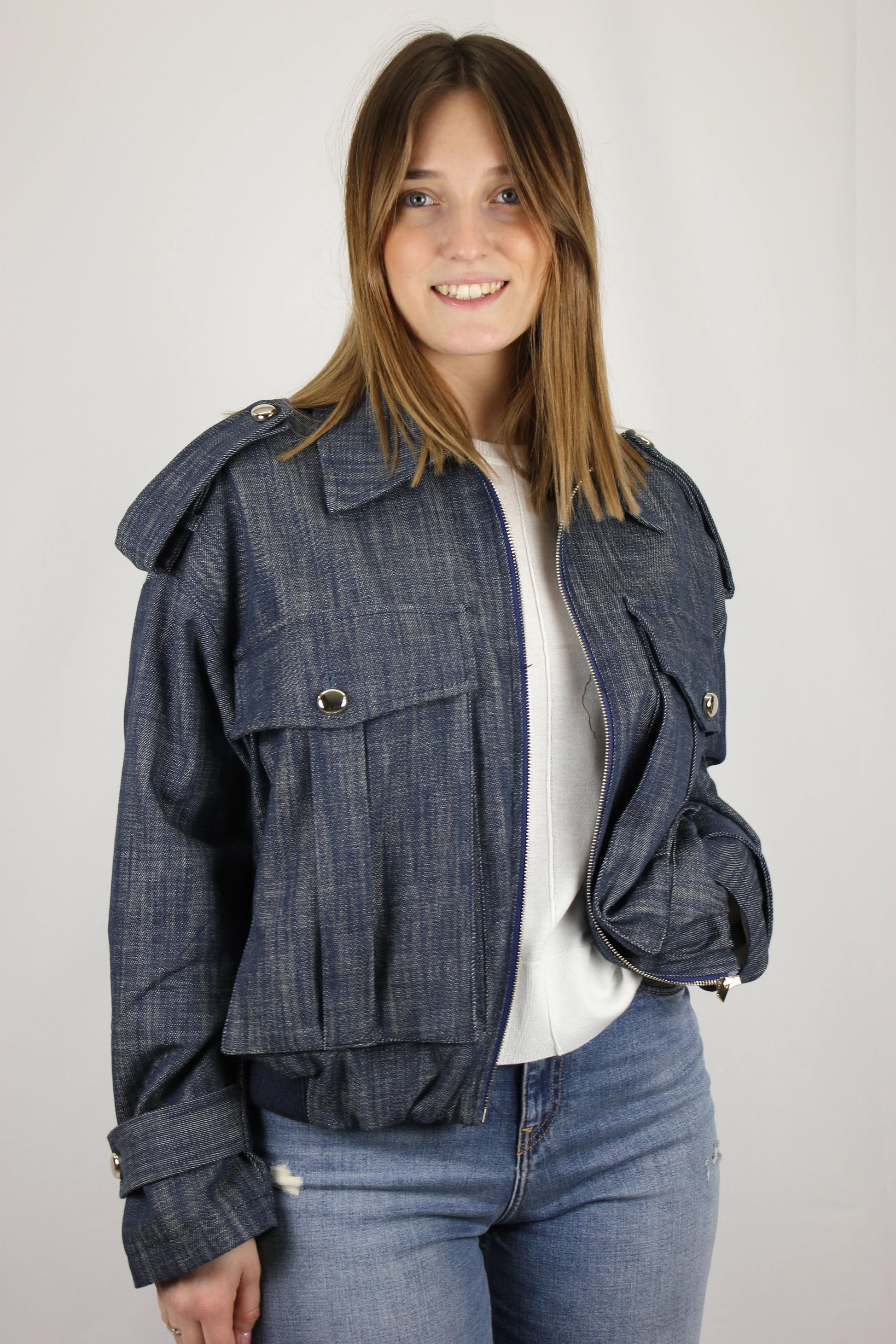 Bomber denim Maryley - Seipuntozerostore