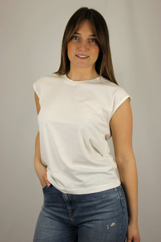 T-shirt con applicazione bianco Markup - Seipuntozerostore