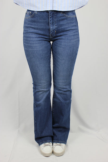 Jeans Sylvia skinny fit a campana e vita alta Tommy Jeans - Seipuntozerostore