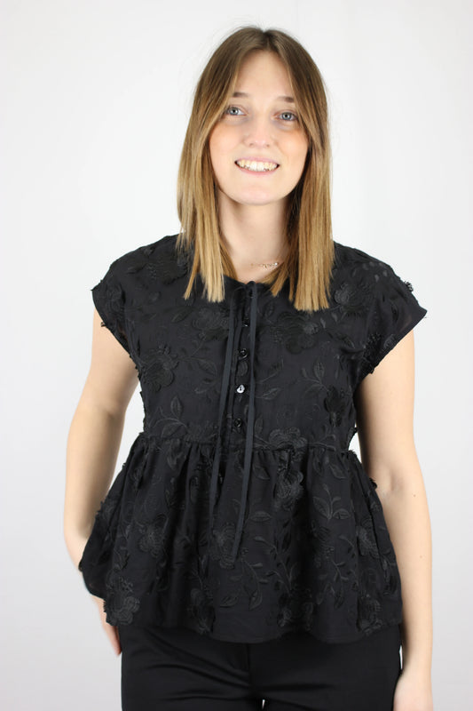 Bluse in cotone ricamato - Seipuntozerostore