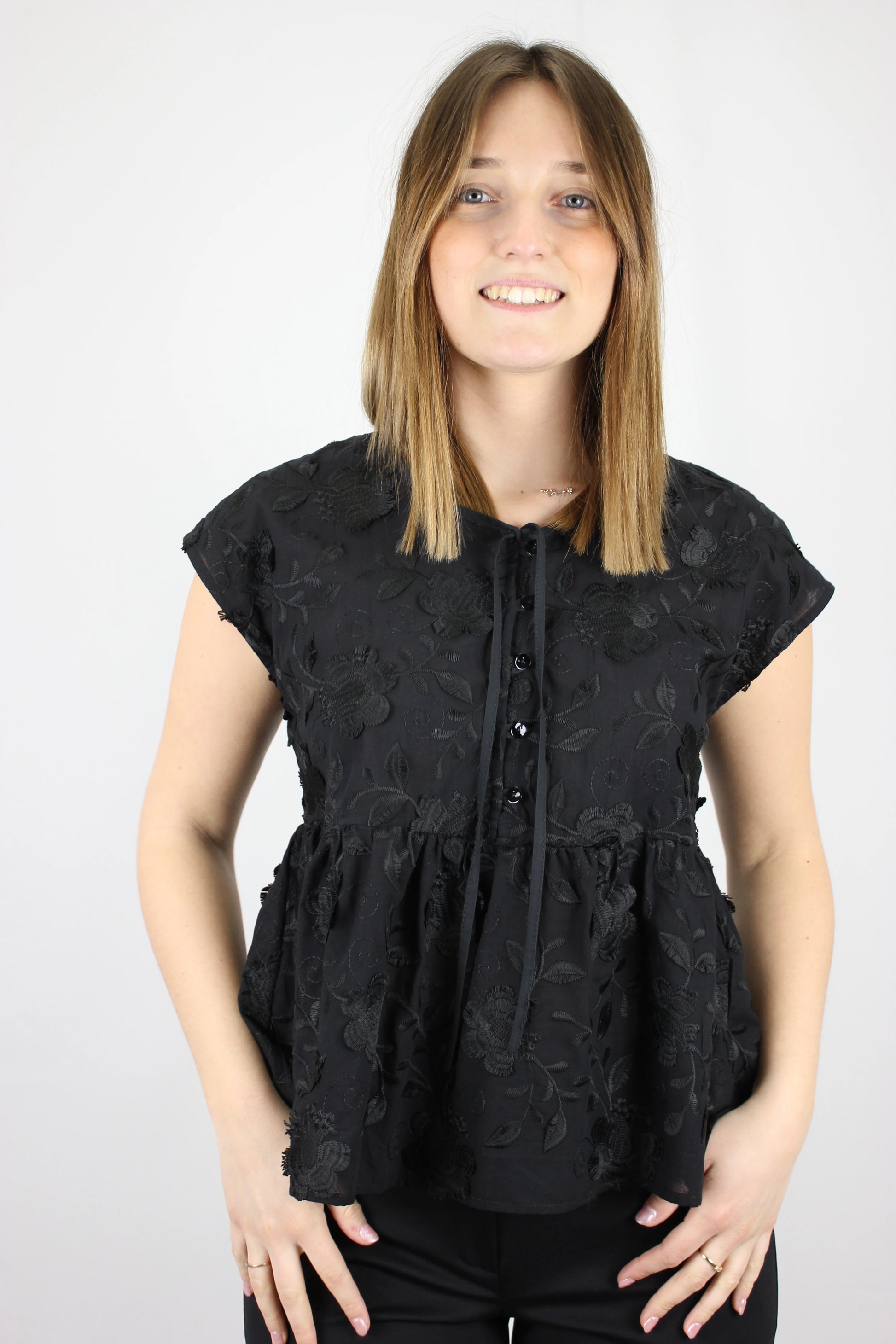 Bluse in cotone ricamato - Seipuntozerostore
