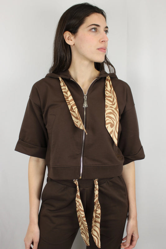 Felpa manica corta con couliss Markup - Seipuntozerostore