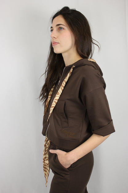 Felpa manica corta con couliss Markup - Seipuntozerostore