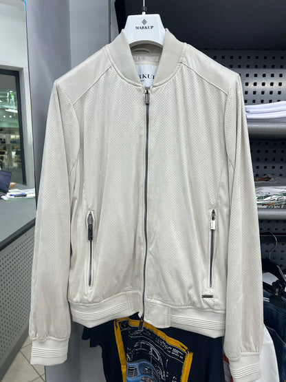 Bomber effetto scamosciato gesso Markup - Seipuntozerostore