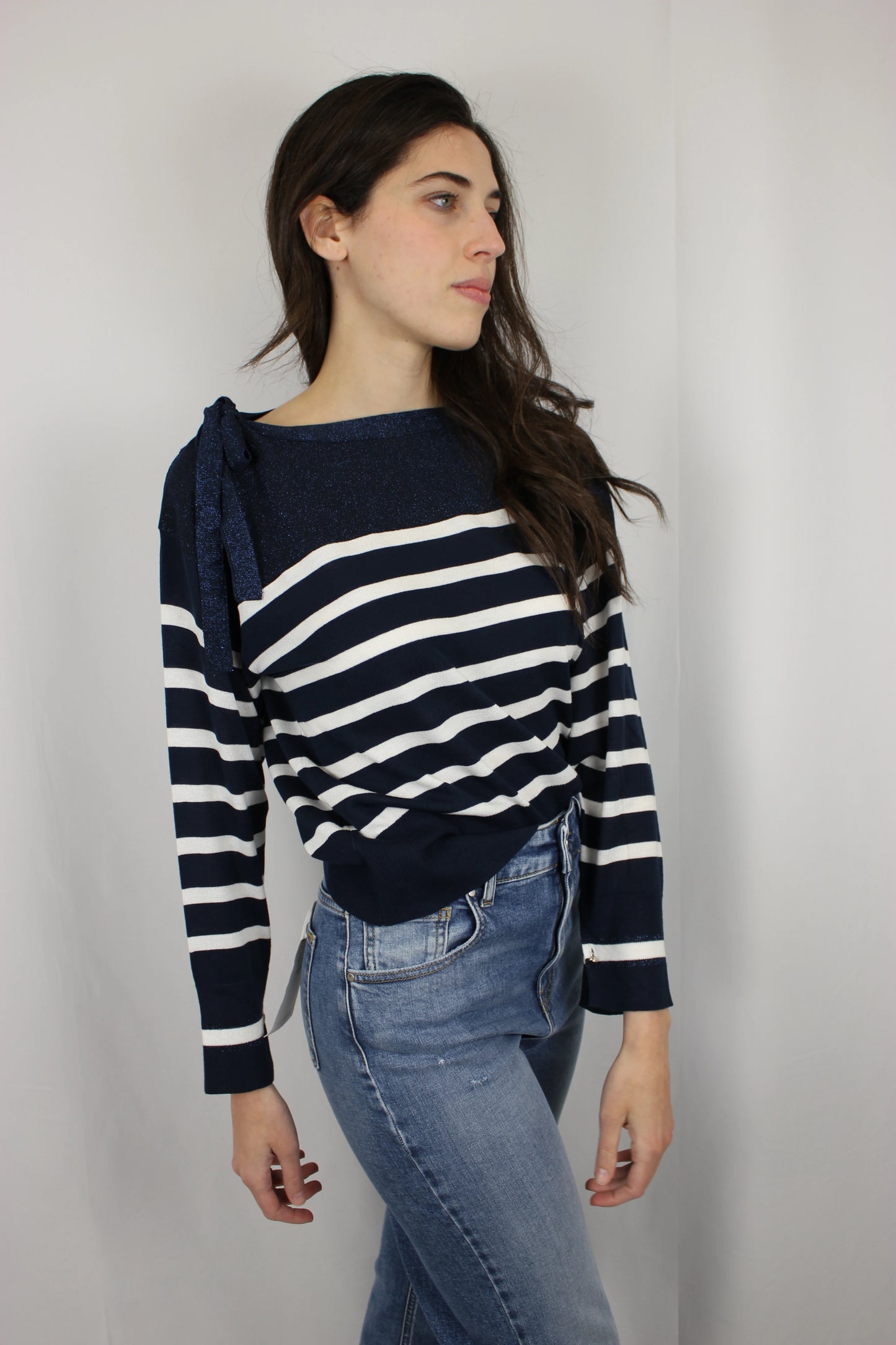 Maglia rigata con fiocco Markup - Seipuntozerostore
