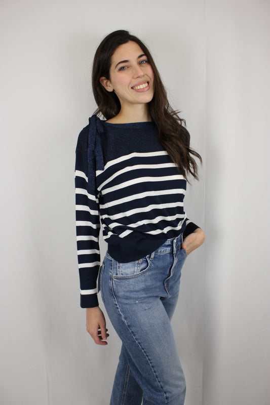 Maglia rigata con fiocco Markup - Seipuntozerostore