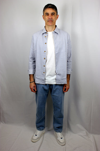 Camicia blu rigato Seipuntozero - Seipuntozerostore