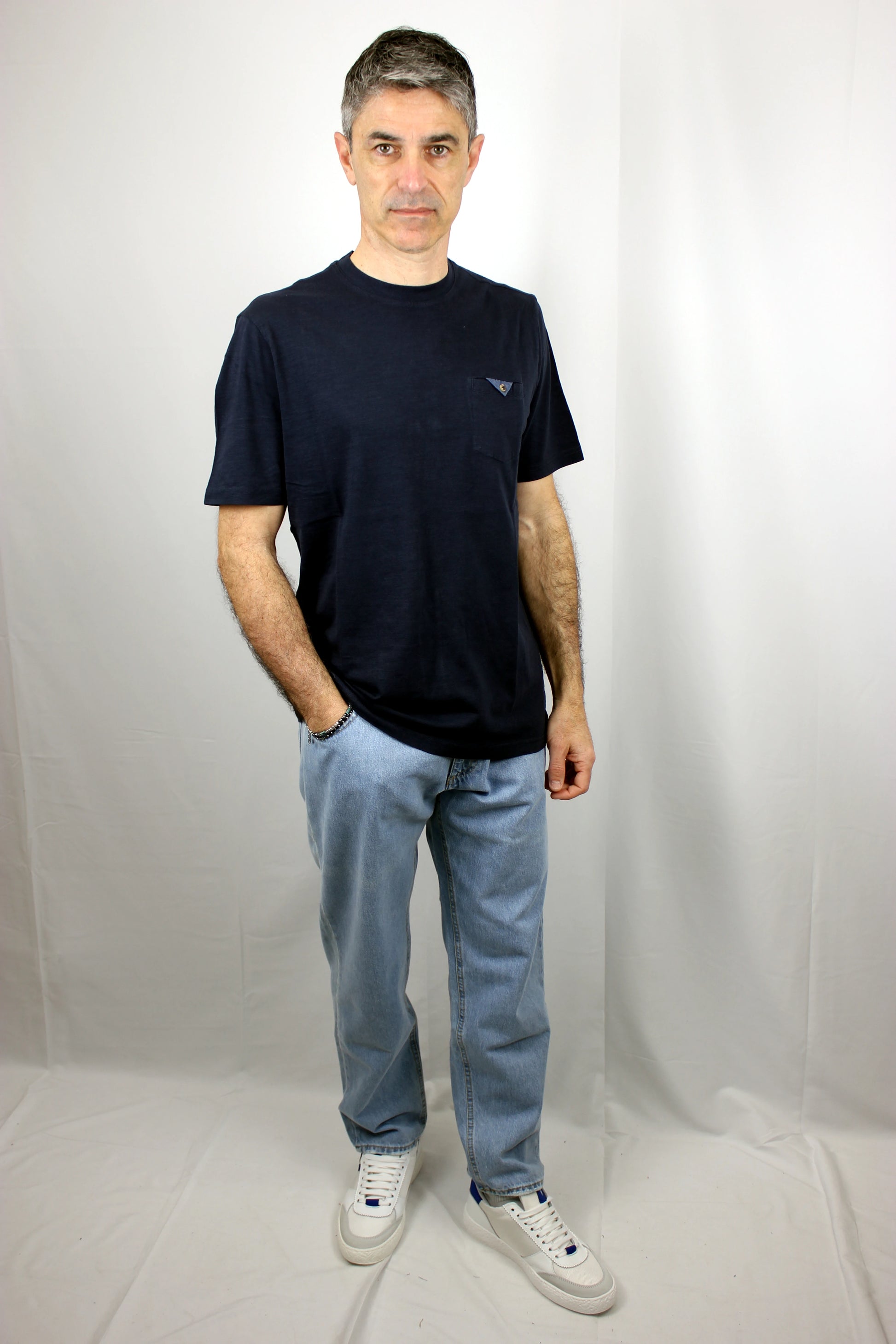 T-shirt in cotone con taschino Berna - Seipuntozerostore