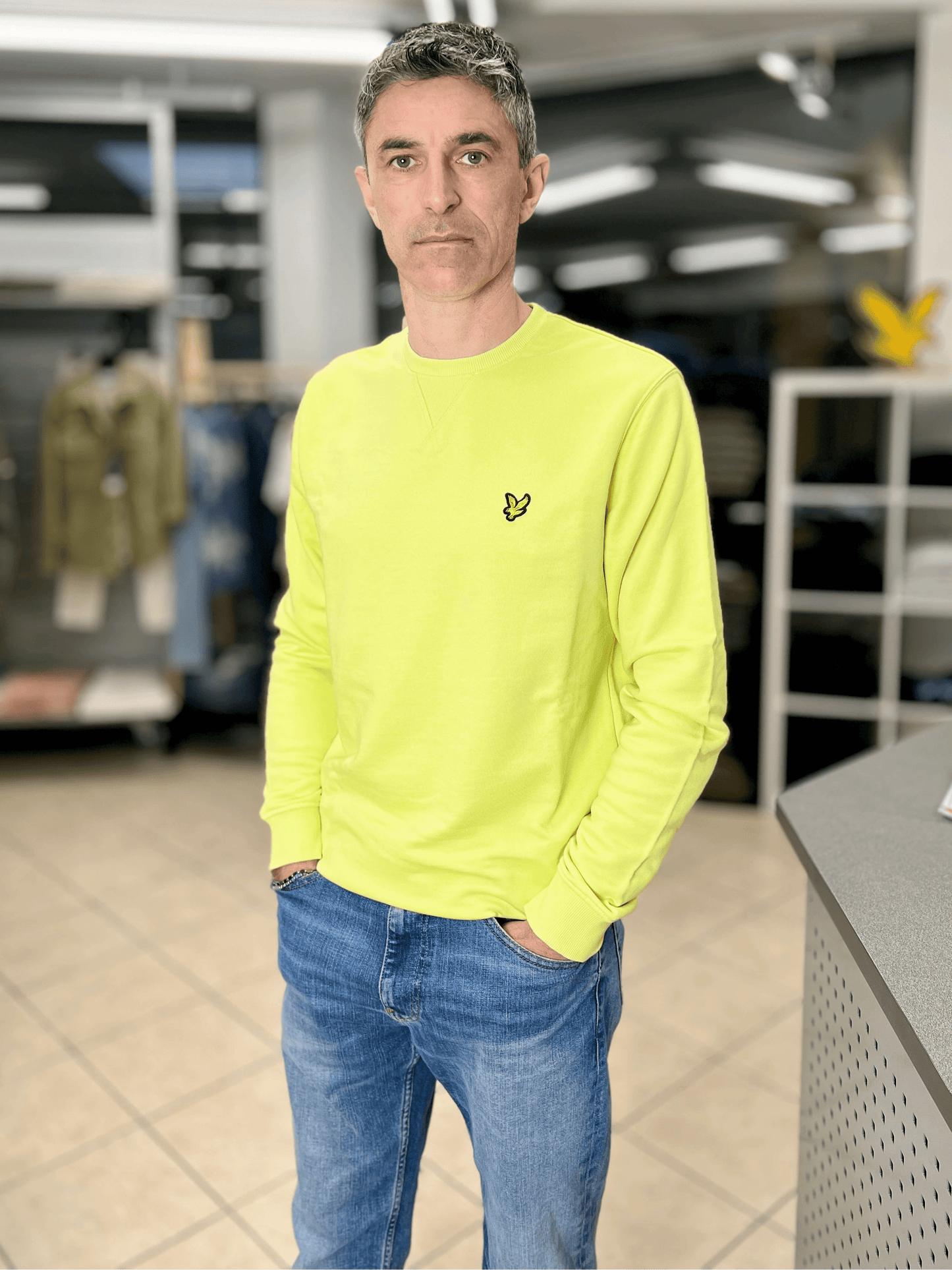 Felpa Girocollo lime Lyle & Scott - Seipuntozerostore