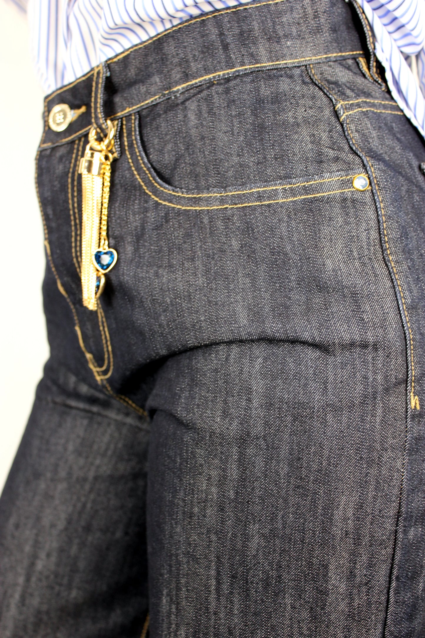 Jeans Wide Leg 5 tasche con gioiello Markup - Seipuntozerostore