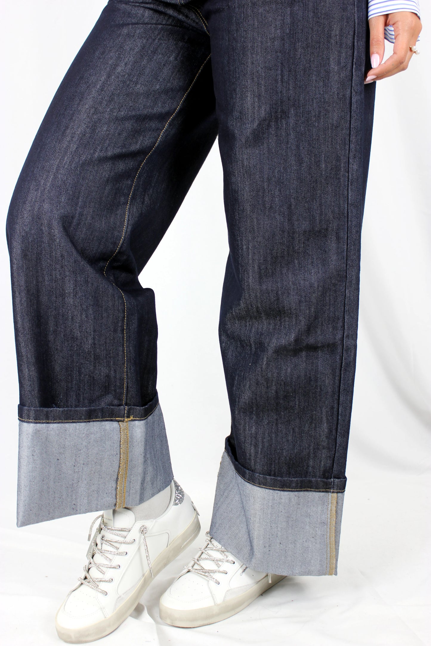 Jeans Wide Leg 5 tasche con gioiello Markup - Seipuntozerostore
