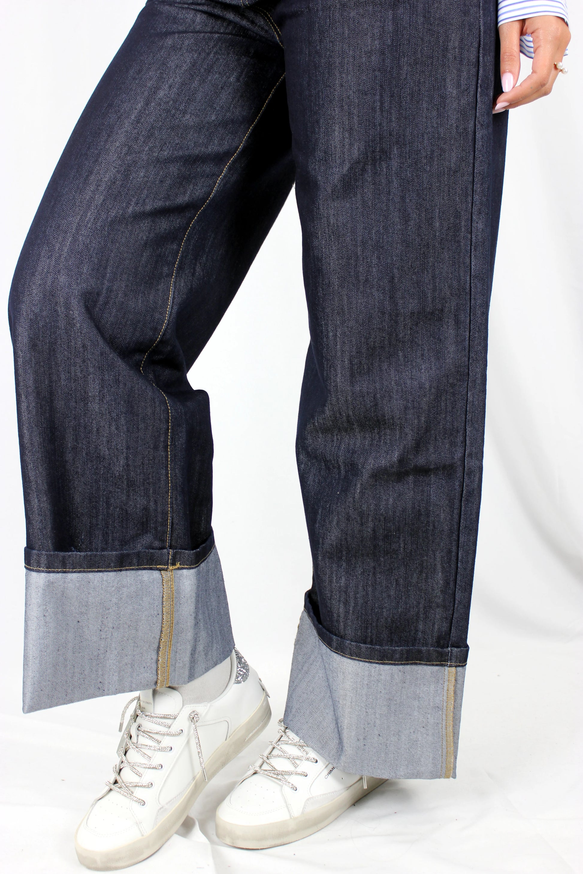 Jeans Wide Leg 5 tasche con gioiello Markup - Seipuntozerostore