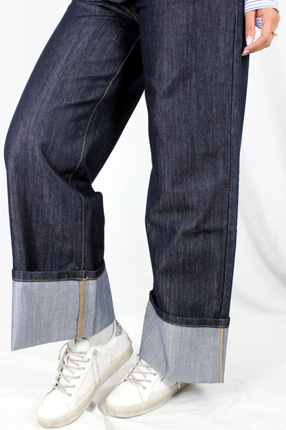 Jeans Wide Leg 5 tasche con gioiello Markup - Seipuntozerostore