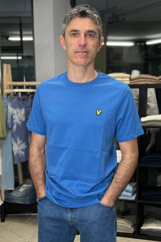 T-shirt girocollo in cotone Plain T-shirt sapphire blue Lyle & Scott - Seipuntozerostore