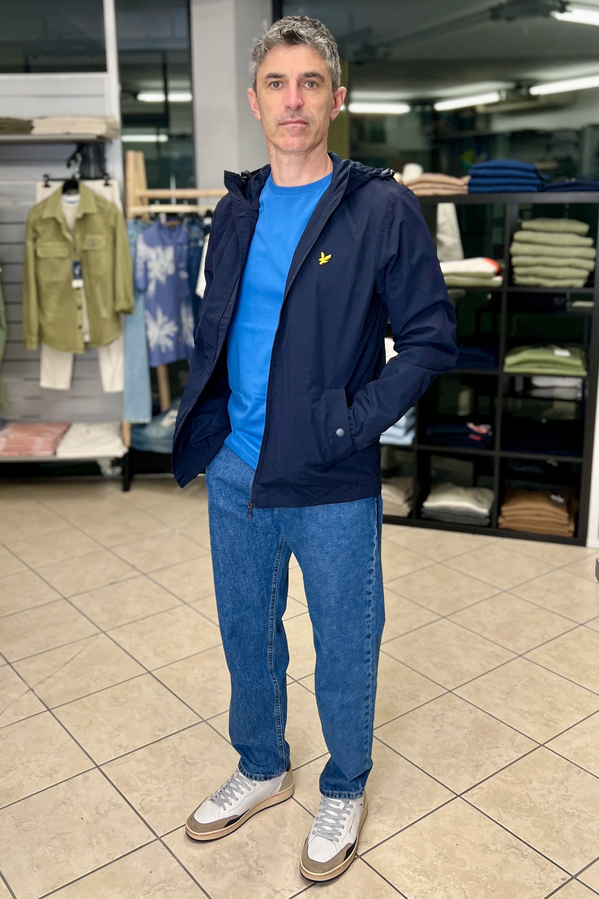 T-shirt girocollo in cotone Plain T-shirt sapphire blue Lyle & Scott - Seipuntozerostore